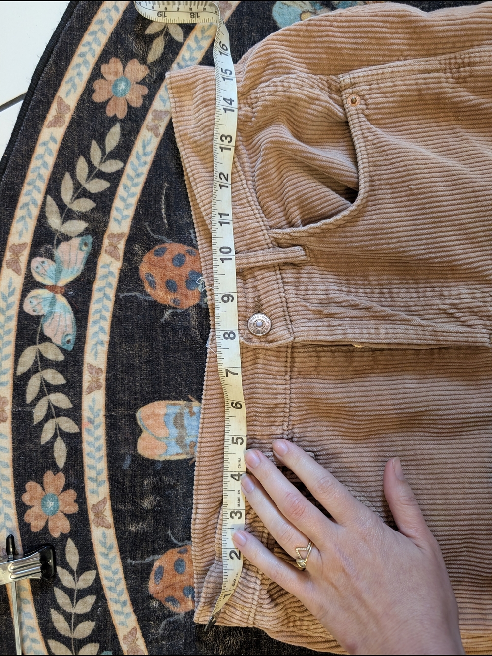 We The Free Wide-Leg Barrel Corduroy Pants in Withered Rose Size 27 - Picture 6 of 10